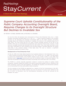 Supreme Court Upholds Constitutionality of the Public Company