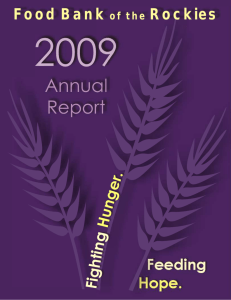 Annual Report - Food Bank of the Rockies