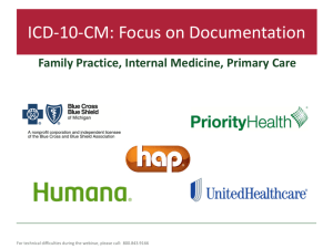 ICD-10-CM: Focus on Documentation