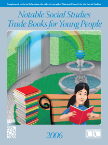 Notable Social Studies Trade Books for Young People 2006