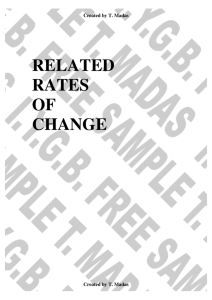 related rates of change