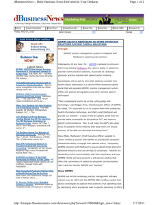 Page 1 of 2 dBusinessNews :: Daily Business News Delivered to