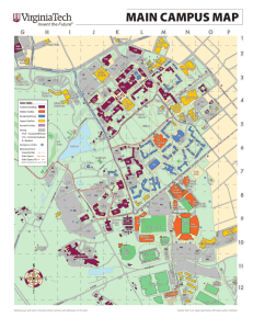 main campus map - Maps & Locations | Virginia Tech
