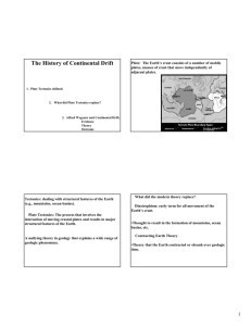 The History of Continental Drift