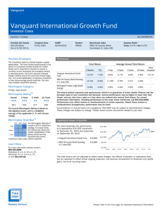 Vanguard International Growth Fund - TIAA-CREF