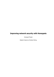 Improving network security with Honeypots