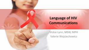 Language of HIV Communications