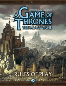 A GAme of Thrones - Fantasy Flight Games