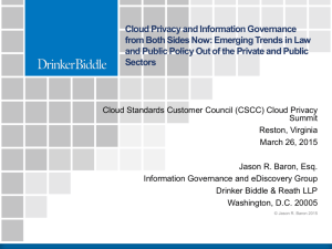 Cloud Privacy and Information Governance from Both Sides Now