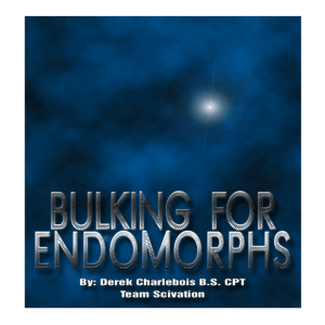 bulking for endomorphs