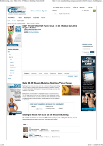 Bodybuilding.com - Male 20 to 39 Muscle Building Video Guide