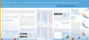 The Application of a Novel DNA Simplification Approach for the
