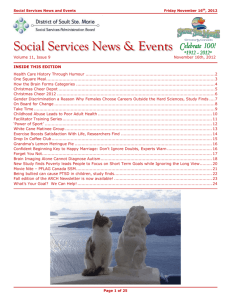 Social Services News & Events