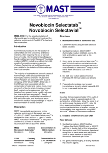 Novobiocin Selectatab Novobiocin Selectavial