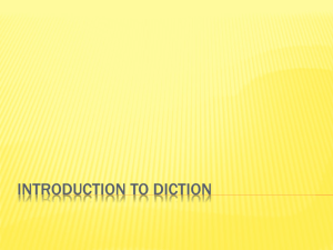 Introduction to Diction