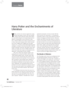 ALAN v38n3 - Harry Potter and the Enchantments of Literature
