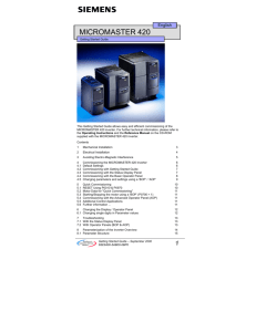 micromaster 420 - Electrocomponents