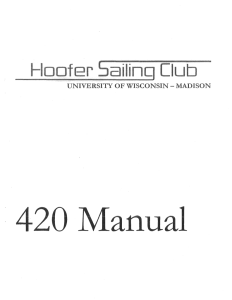 420 Manual - Hoofer Sailing Club