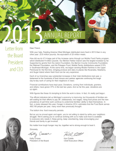 2013 Annual Report - Feeding America West Michigan Food Bank