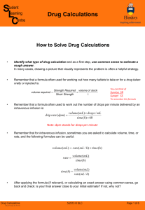 Drug Calculations (PDF 216KB)