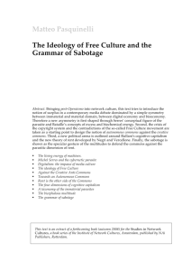 The Ideology of Free Culture and the Grammar of