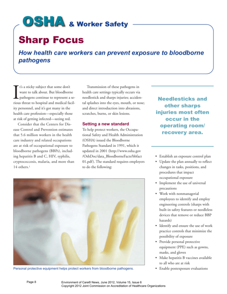 Sharp Focus Joint Commission Resources