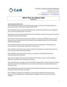 What They Say About CAIR - Council on American