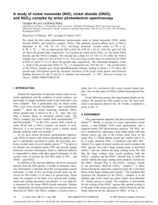 A study of nickel monoxide (NiO), nickel dioxide (ONiO), and Ni(O2