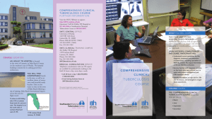 Clinical Course Brochure - Southeastern National Tuberculosis Center