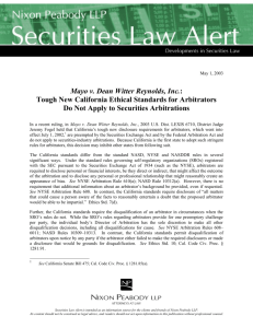 Mayo v. Dean Witter Reynolds, Inc.: Tough New