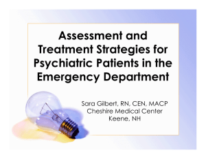 Assessment and Treatment Strategies for Psychiatric Patients in the
