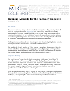 Defining Amnesty for the Factually Impaired