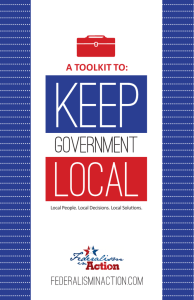 a toolkit to - Federalism in Action