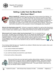 Getting a Letter from the Blood Bank: What Does It Mean?
