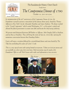The Compromise Dinner of 1790