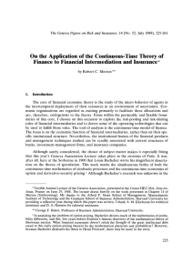 On the Application of the Continuous