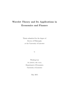 Wavelet Theory and Its Applications in Economics and Finance