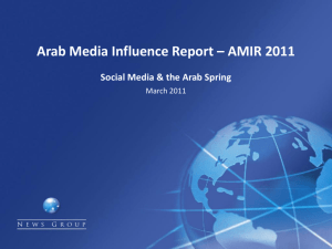 Arab Media Influence Report – AMIR 2011
