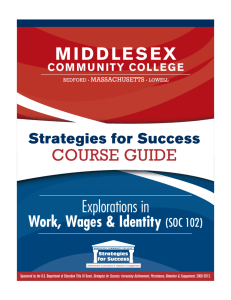 Work, Wages & Identity - Middlesex Community College