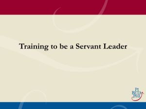 Servant Leadership - Lake Oswego Dunthorpe Oregon Alumnae