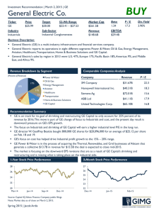 GE_Coverage 2015 - Goizueta Investment Management Group