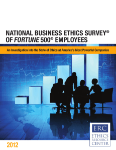 National Business Ethics Survey® of Fortune 500