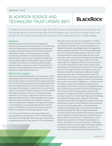 BLACKROCK SCIENCE AND TECHNOLOGY TRUST UPDATE (BST)