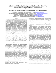 A Backward Adjusting Strategy and Optimization of the C4.5