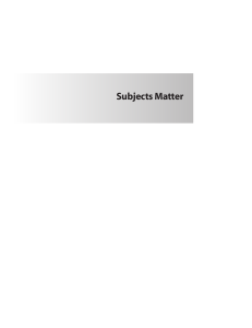 Subjects Matter: Every Teacher's Guide to Content
