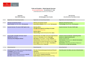 Pride and Prejudice – Global Agenda Overview