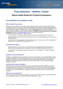 NetFlow Tracker Quick Install Guide for Product Evaluations