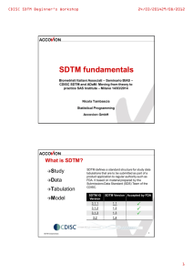 SDTM fundamentals