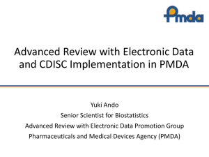 Advanced Review with Electronic Data and CDISC Implementation