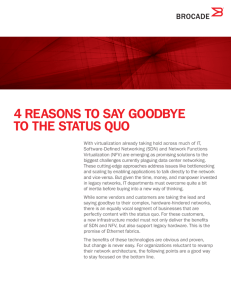4 reasons to say goodbye to the status quo